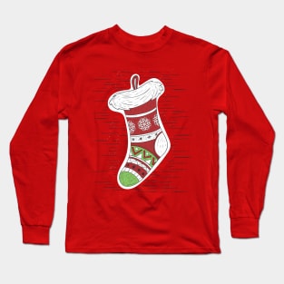 Christmas stockings - Happy Christmas and a happy new year! - Available in stickers, clothing, etc Long Sleeve T-Shirt